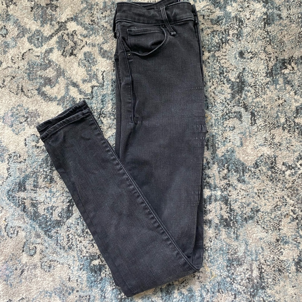 Black Abercrombie and Fitch high rise skinny jeans
